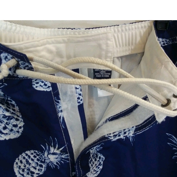 Chaps Ralph Lauren Mens Swim Trunks Mens Sz Large Mesh Liner pineapples - Picture 8 of 8